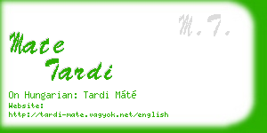 mate tardi business card